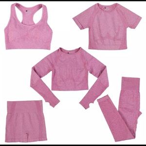 Work out set highly waisted leggings sports bra